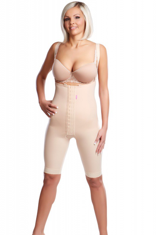 VF Variant | Postoperative Kompressionshose oberhalb des Knies | Ansicht 1 | beige