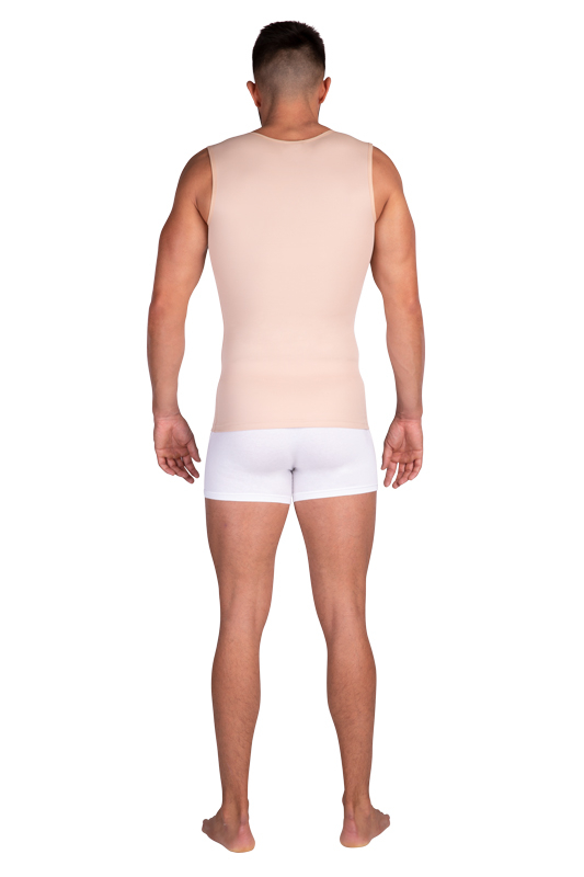 MTmL Variant | Postoperative Kompressionsweste ärmellos für Herren | Ansicht 2 | beige