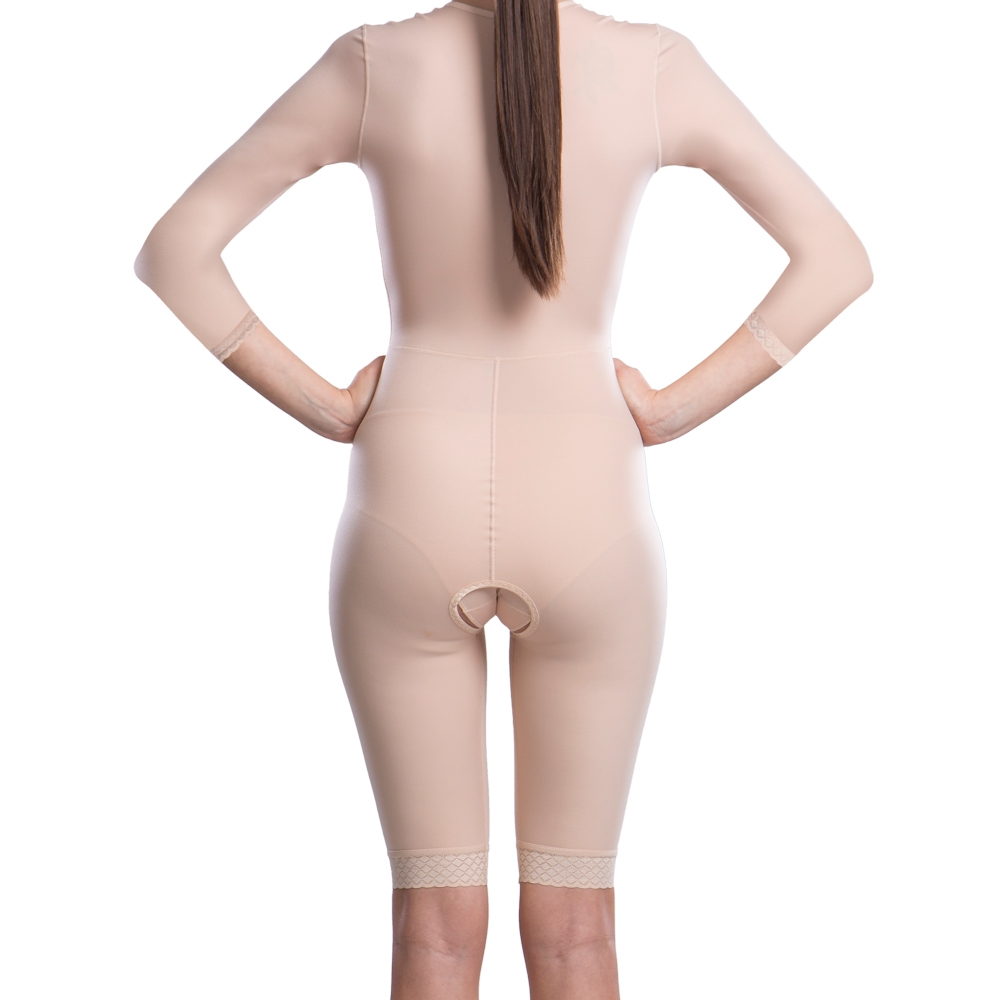 MHF Comfort | Postoperativer Kompressionsbody oberhalb des Knies | Ansicht 3 | beige