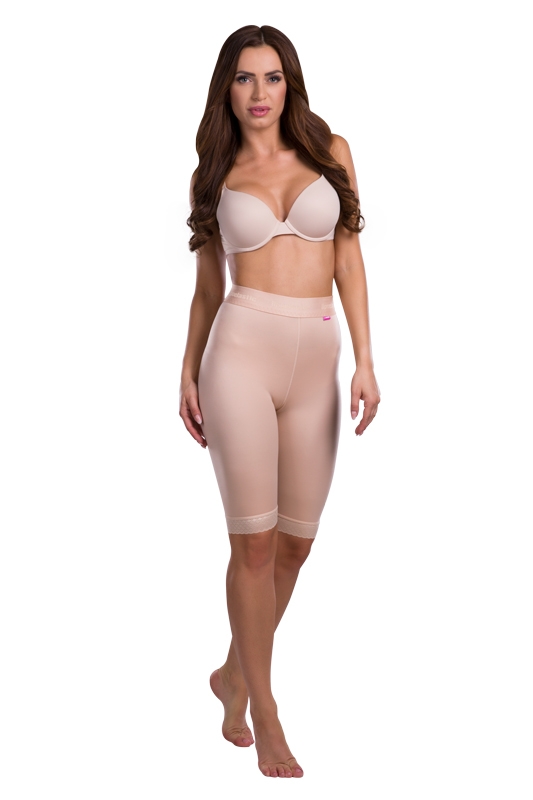 TF leggings | Postoperative Kompressionsleggings oberhalb des Knies | Ansicht 2 | beige