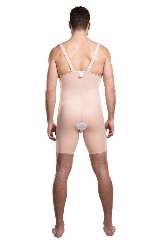 VFm Comfort | Postoperative Kompressionshose oberhalb des Knies für Herren | Ansicht 2 | beige