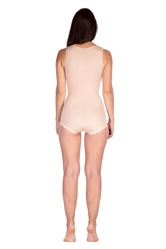 VH body Variant | Postoperativer Kompressionsbody mit höherem Rücken | Ansicht 2 | beige