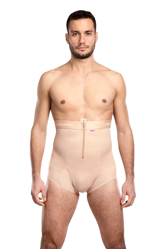 VHmS Comfort | Postoperatives Kompressionsmieder für Herren | Ansicht 1 | beige